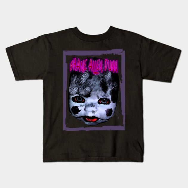 Shane Allen Dunn Doll Head Kids T-Shirt by Spookcore Music
